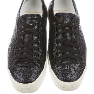 Saint Laurent black sequins sneakers 37.5
